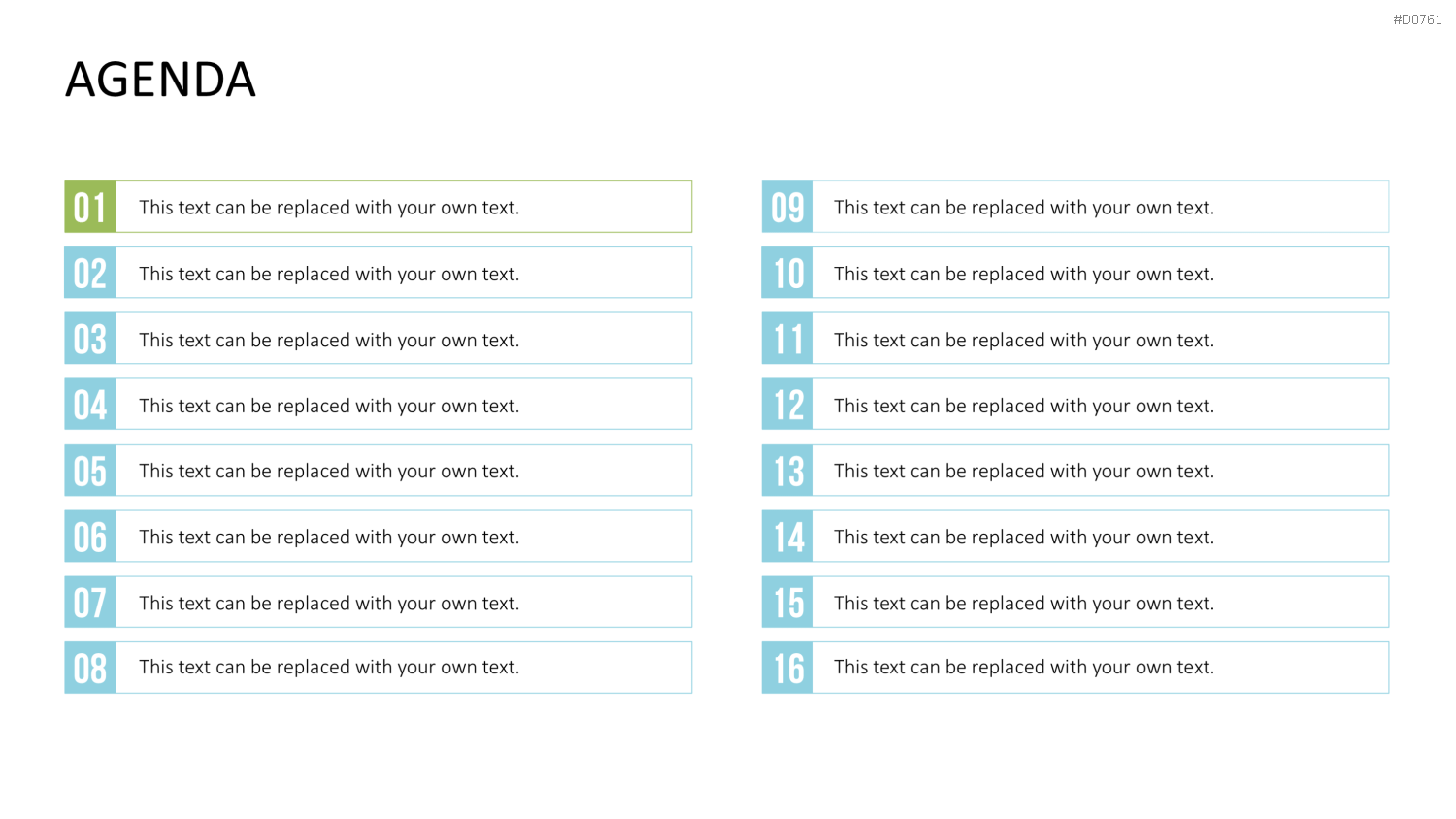Agenda-Toolbox (animiert) PowerPoint-Vorlage