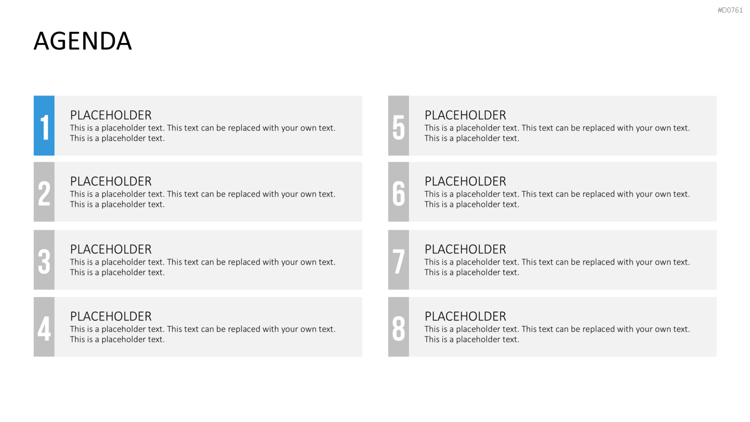 Agenda-Toolbox (animiert) PowerPoint-Vorlage
