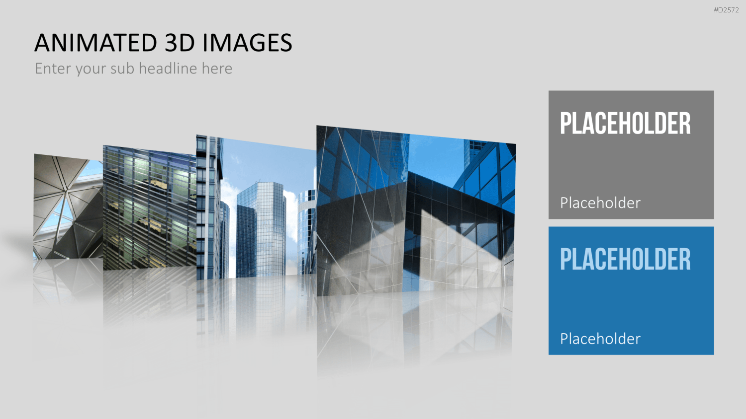 Animierte 3D Bilder PowerPoint-Vorlage