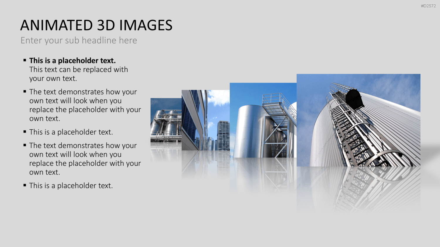 Animierte 3D Bilder PowerPoint-Vorlage