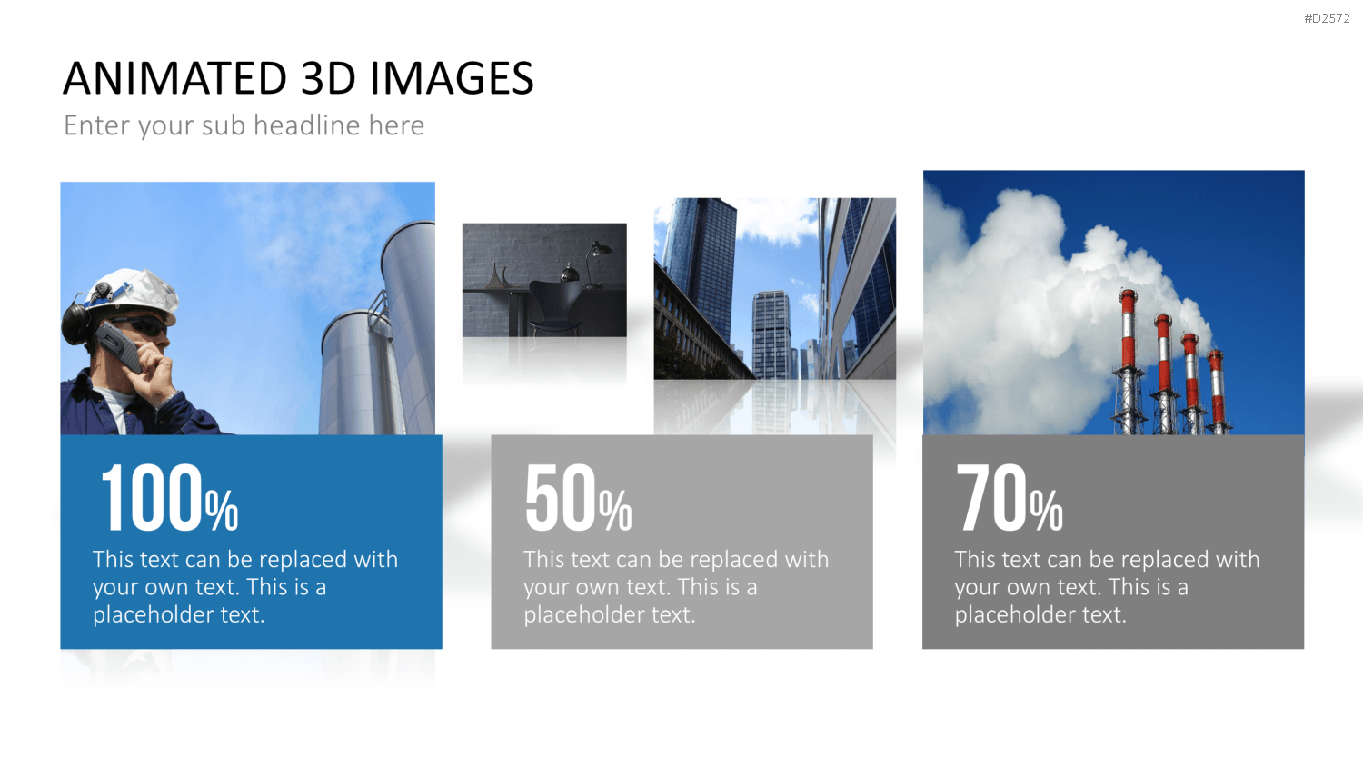 Animierte 3D Bilder PowerPoint-Vorlage