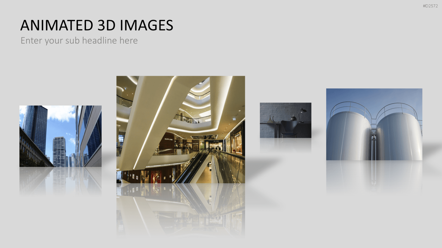 Animierte 3D Bilder PowerPoint-Vorlage