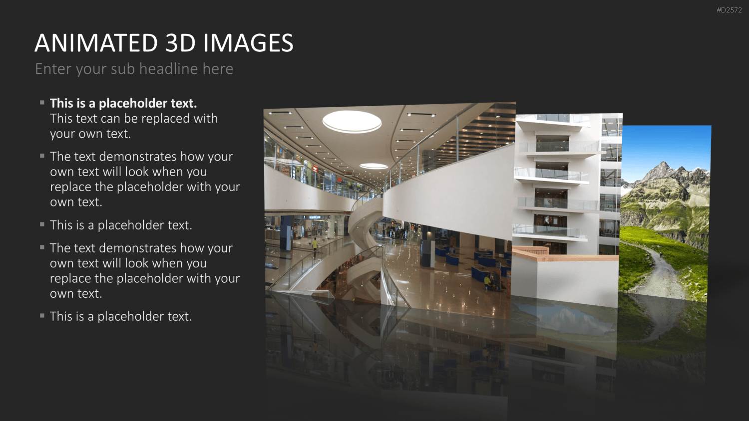 Animierte 3D Bilder PowerPoint-Vorlage