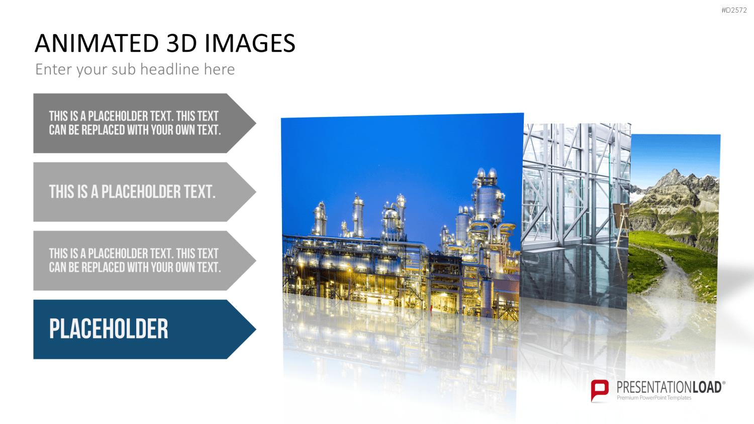 Animierte 3D Bilder PowerPoint-Vorlage