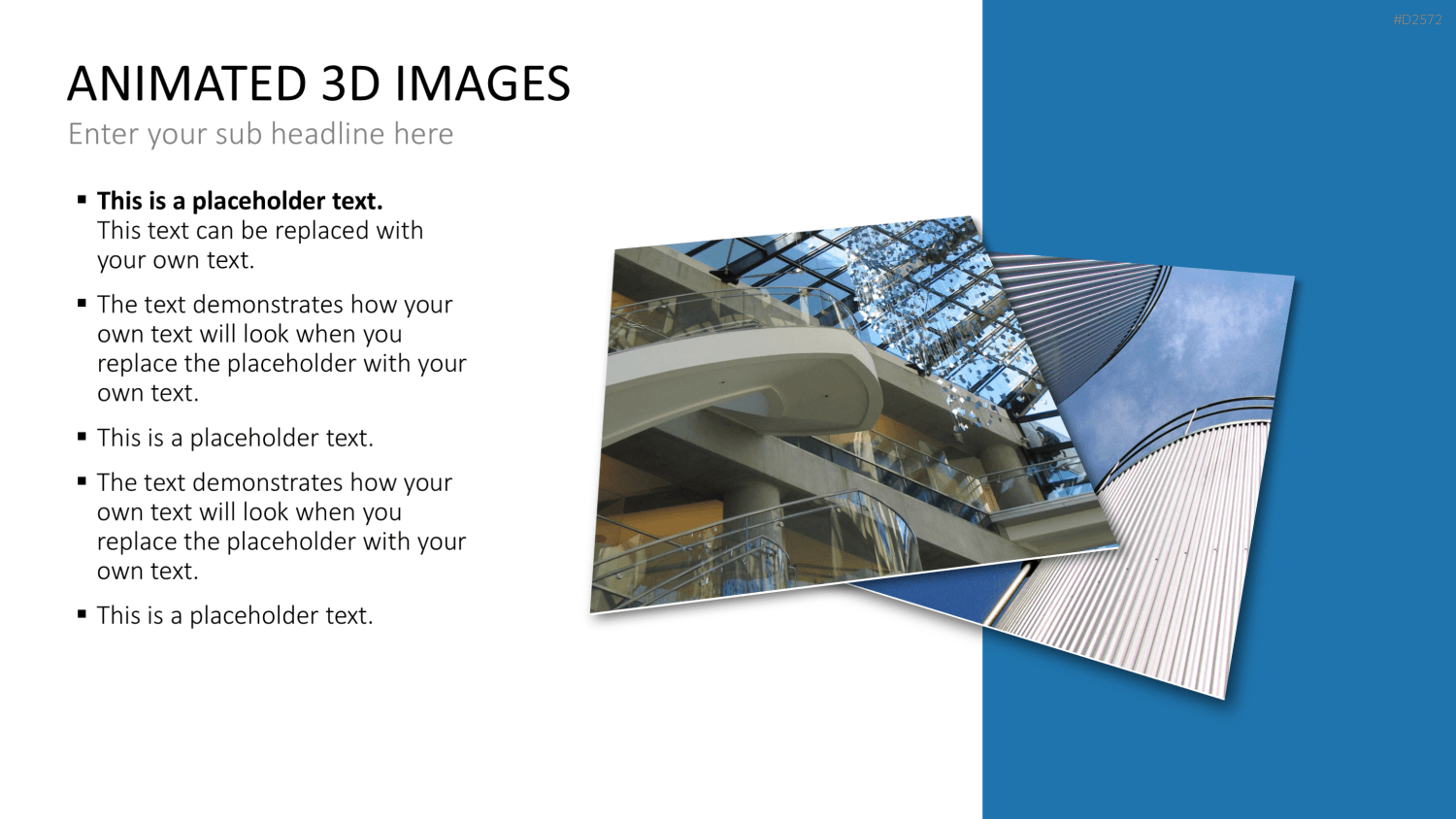 Animierte 3D Bilder PowerPoint-Vorlage