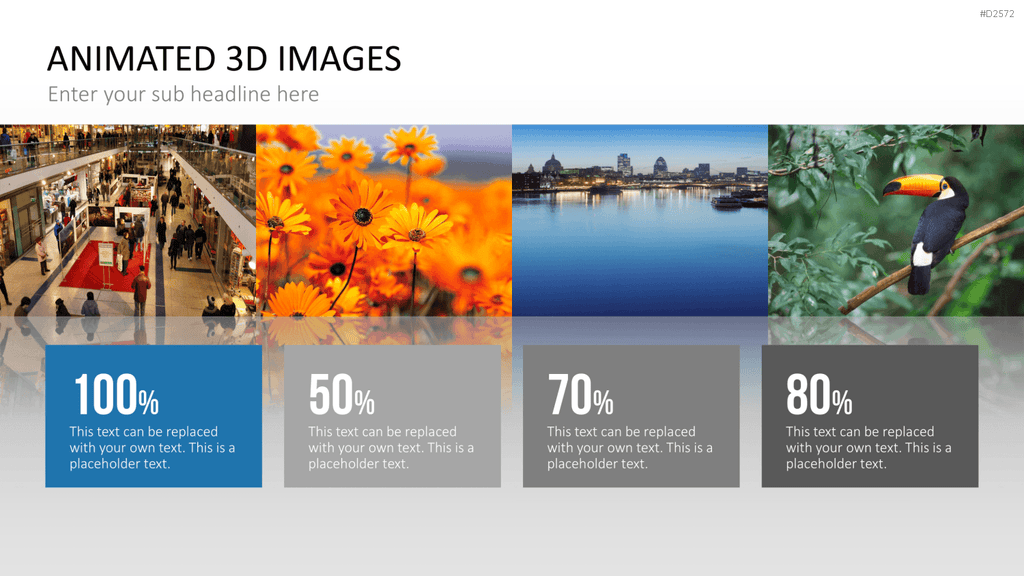 Animierte 3D Bilder PowerPoint-Vorlage