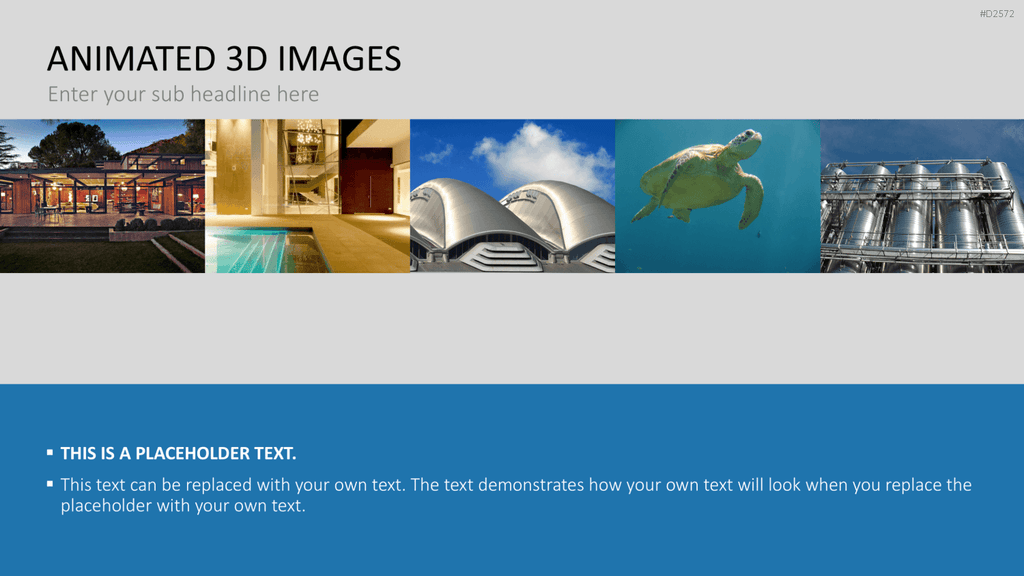 Animierte 3D Bilder PowerPoint-Vorlage