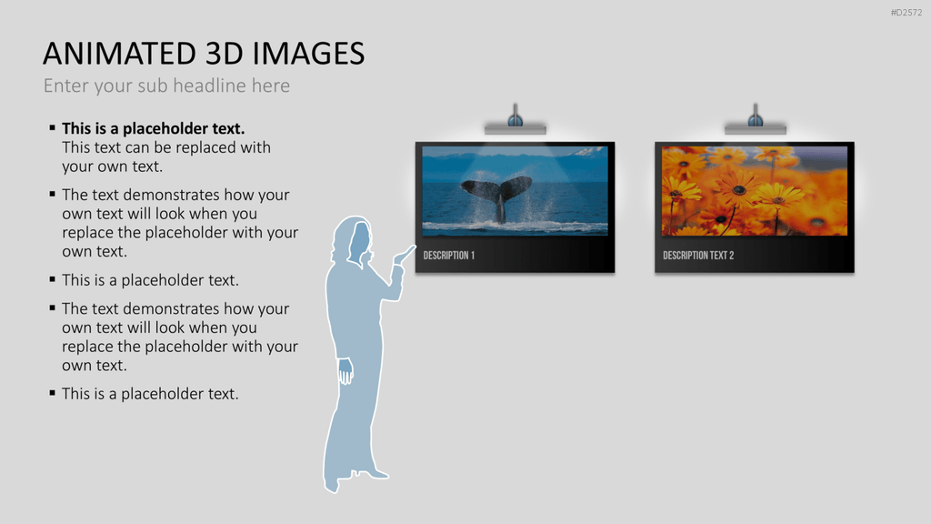 Animierte 3D Bilder PowerPoint-Vorlage