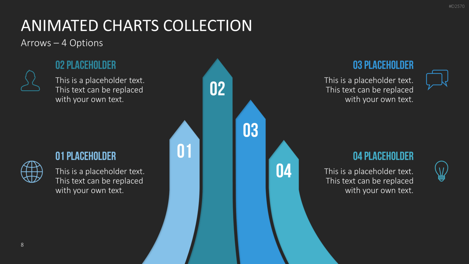 Animierte Charts Sammlung PowerPoint-Vorlage