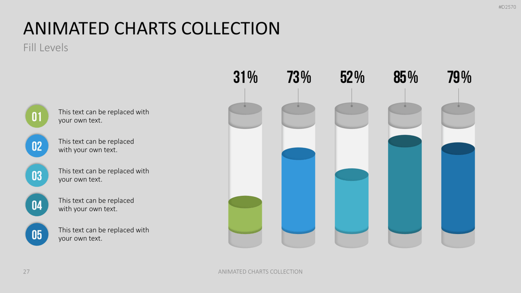 Animierte Charts Sammlung PowerPoint-Vorlage