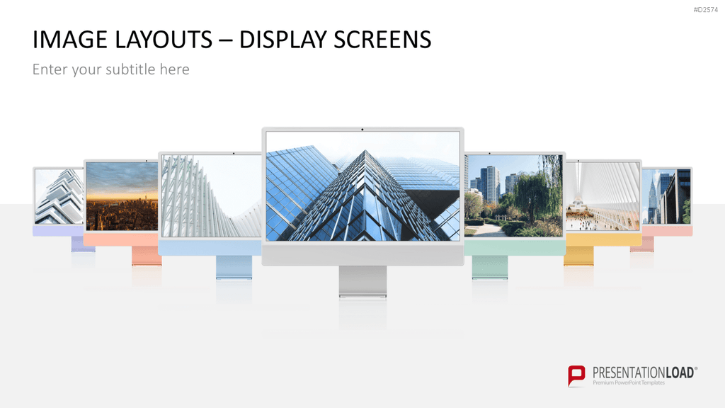 Animated Display Screens PowerPoint-Vorlage