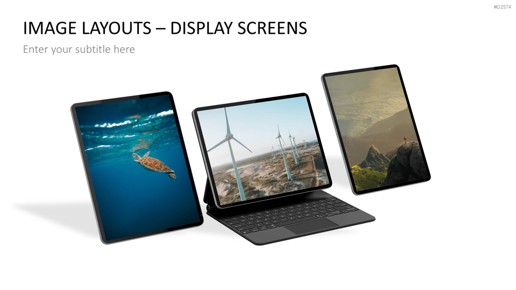 Animated Display Screens PowerPoint-Vorlage