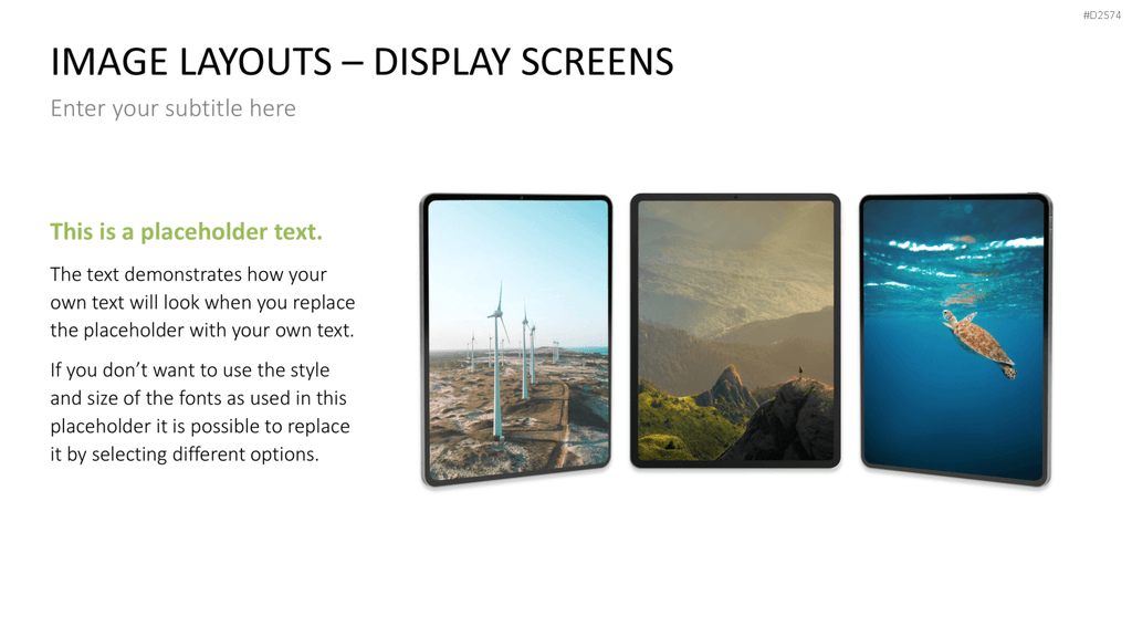 Animated Display Screens PowerPoint-Vorlage