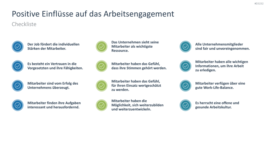 Arbeitsengagement PowerPoint-Vorlage