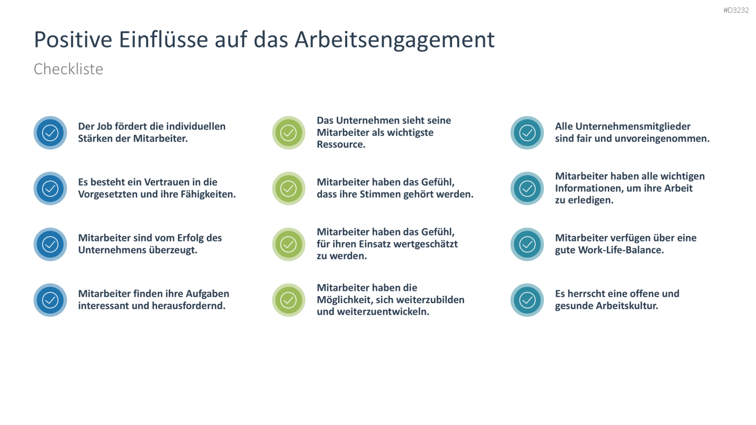 Arbeitsengagement PowerPoint-Vorlage
