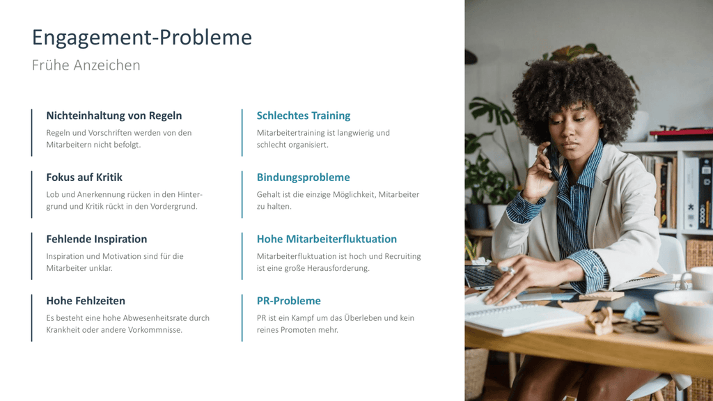 Arbeitsengagement PowerPoint-Vorlage
