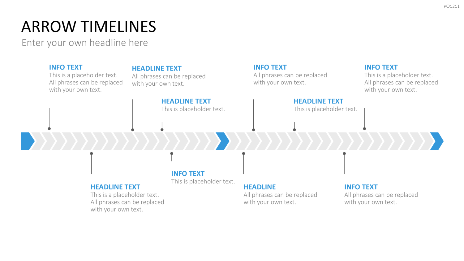 Arrow Timeline Vorlagen PowerPoint-Vorlage