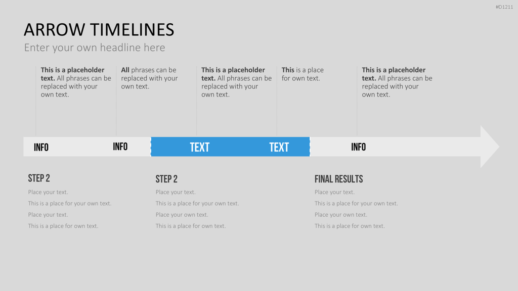 Arrow Timeline Vorlagen PowerPoint-Vorlage