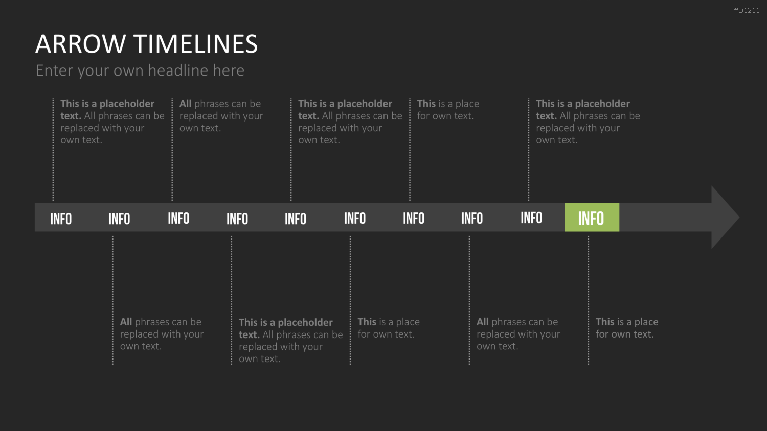 Arrow Timeline Vorlagen PowerPoint-Vorlage