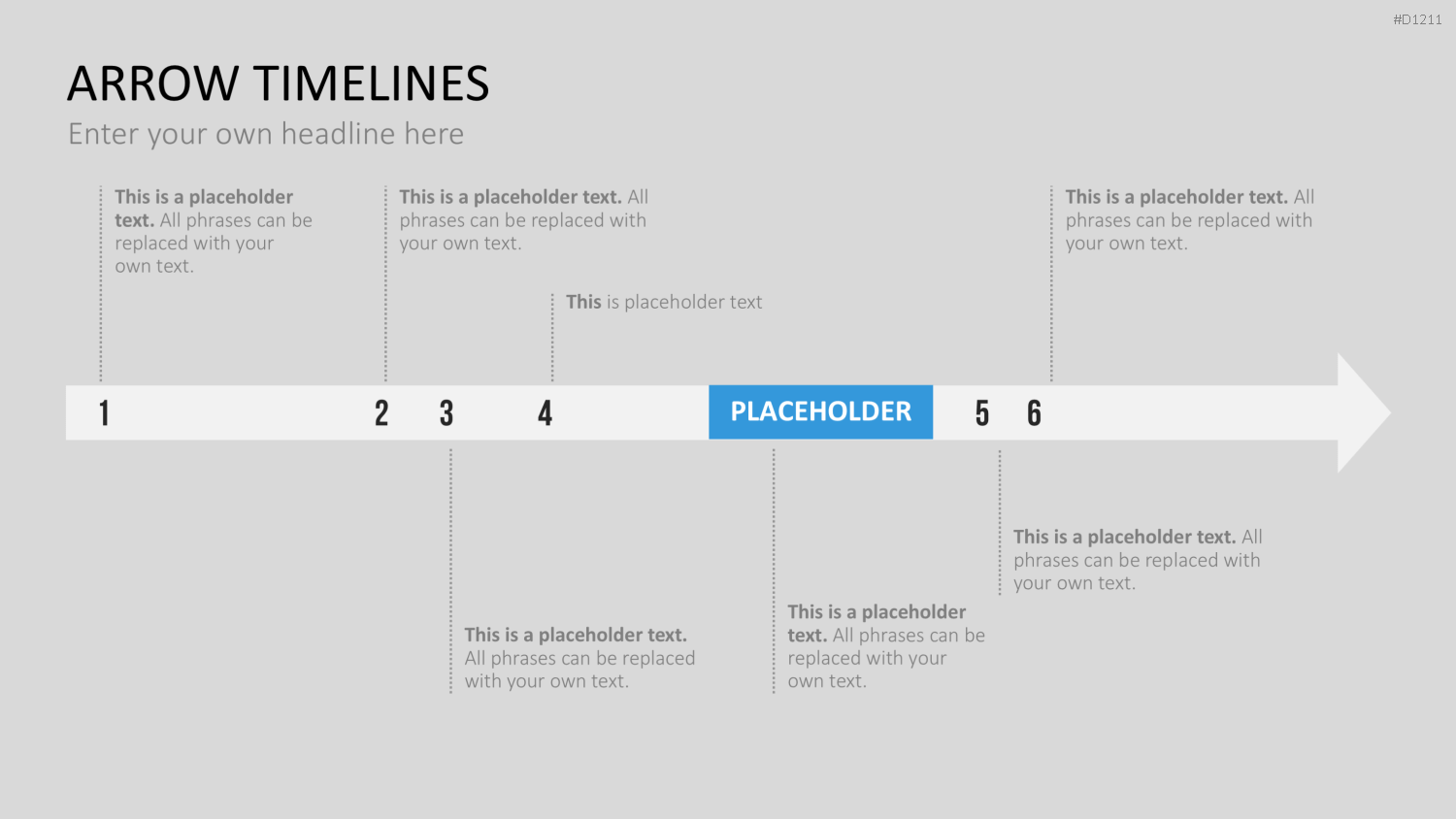 Arrow Timeline Vorlagen PowerPoint-Vorlage