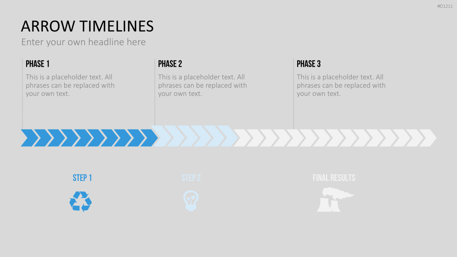 Arrow Timeline Vorlagen PowerPoint-Vorlage