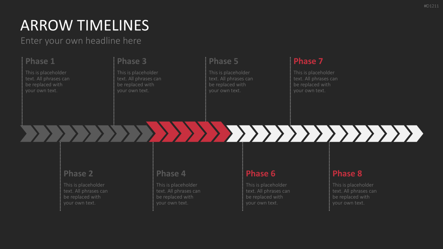 Arrow Timeline Vorlagen PowerPoint-Vorlage