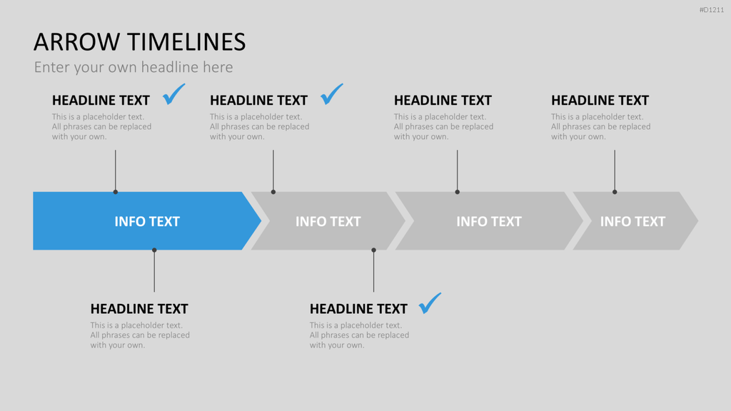 Arrow Timeline Vorlagen PowerPoint-Vorlage