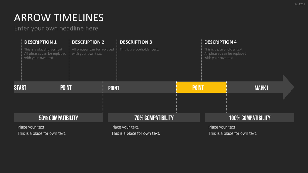 Arrow Timeline Vorlagen PowerPoint-Vorlage