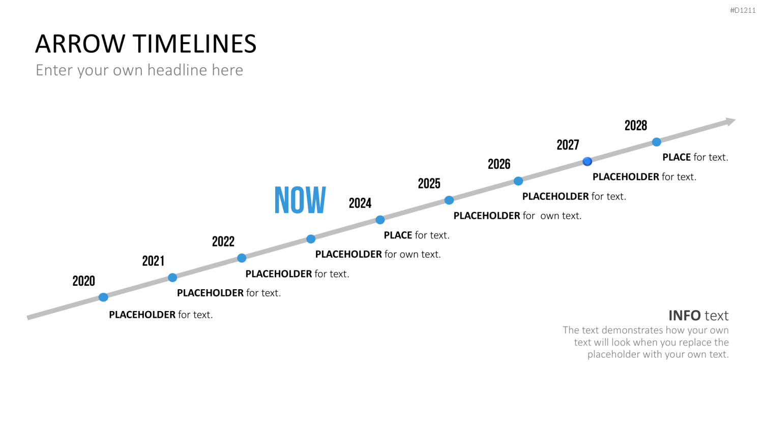Arrow Timeline Vorlagen PowerPoint-Vorlage