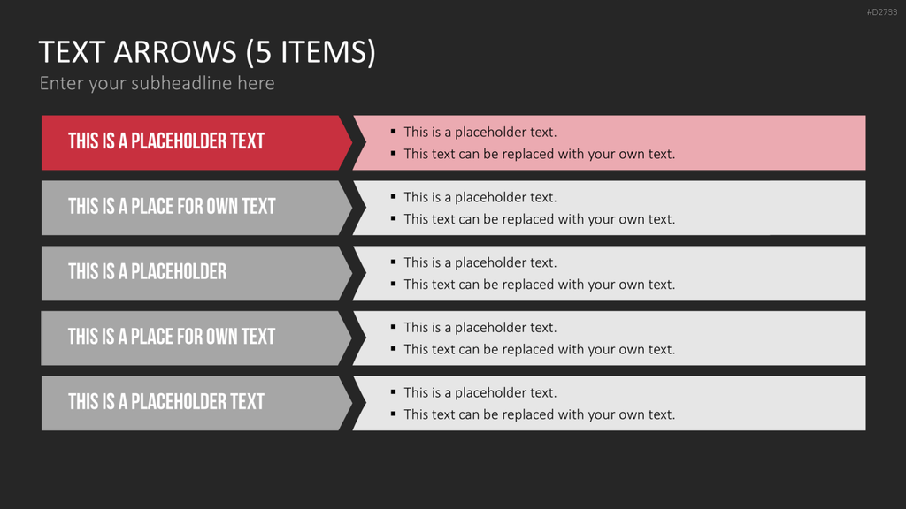Pfeile - Toolbox 2D PowerPoint-Vorlage