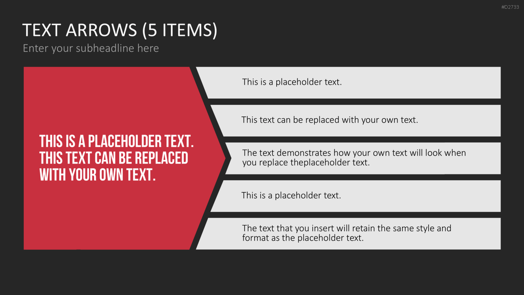 Pfeile - Toolbox 2D PowerPoint-Vorlage