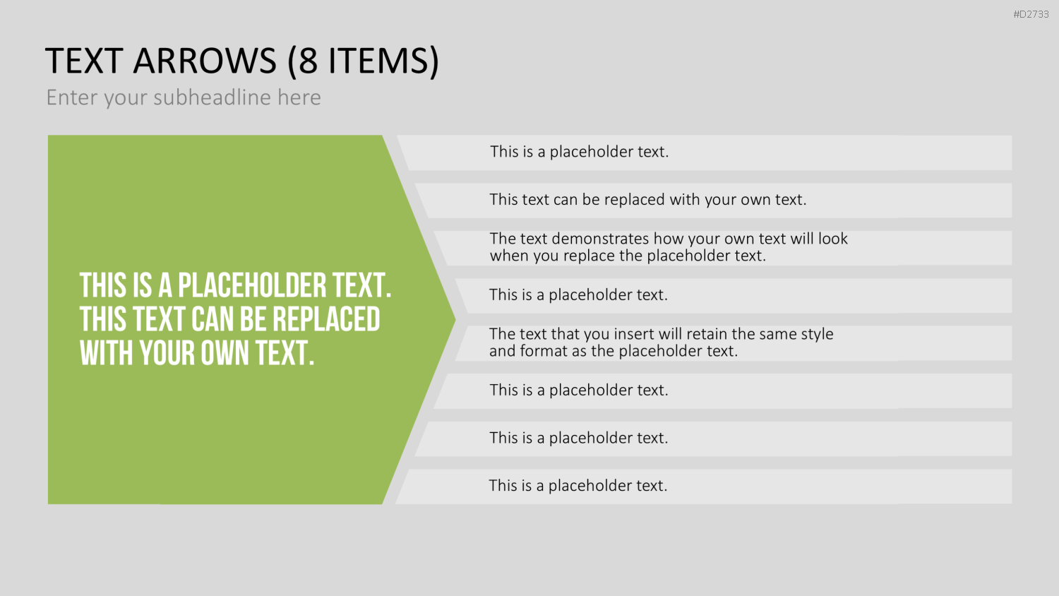 Pfeile - Toolbox 2D PowerPoint-Vorlage