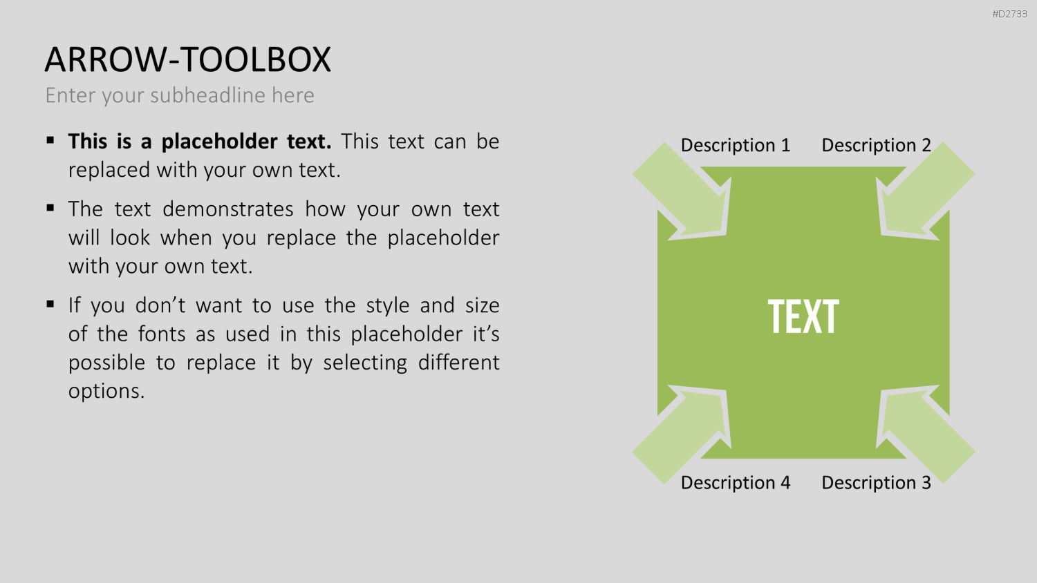 Pfeile - Toolbox 2D PowerPoint-Vorlage