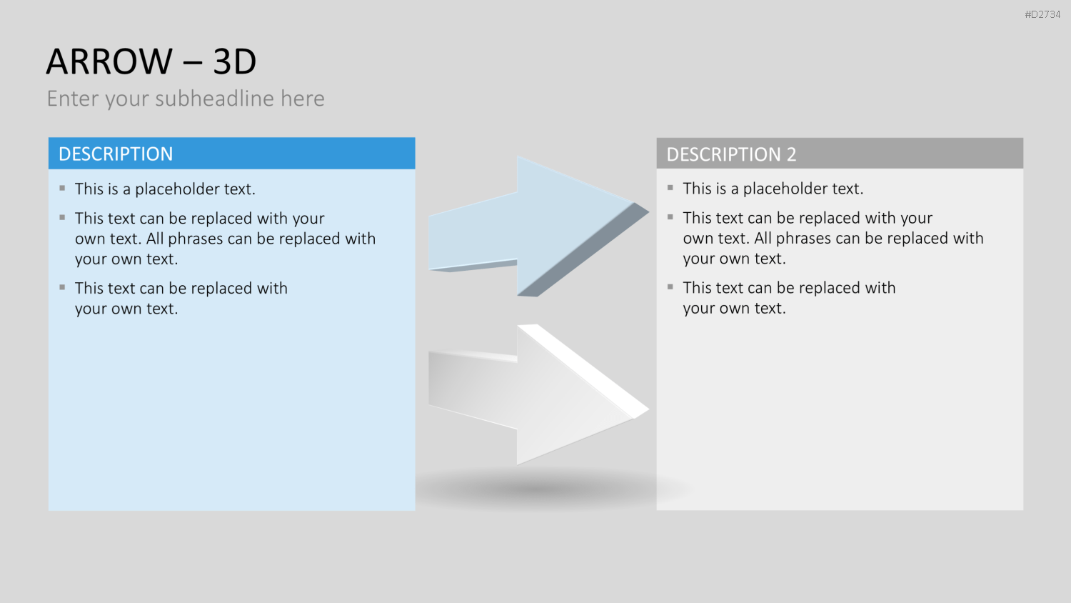 Pfeile - Toolbox 3D PowerPoint-Vorlage