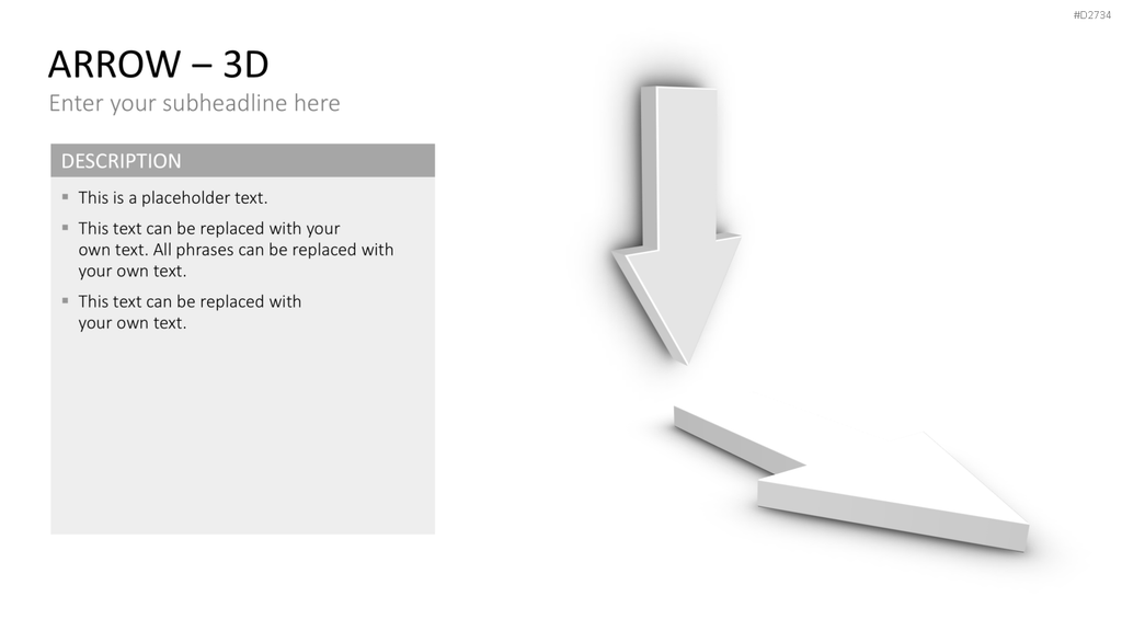 Pfeile - Toolbox 3D PowerPoint-Vorlage