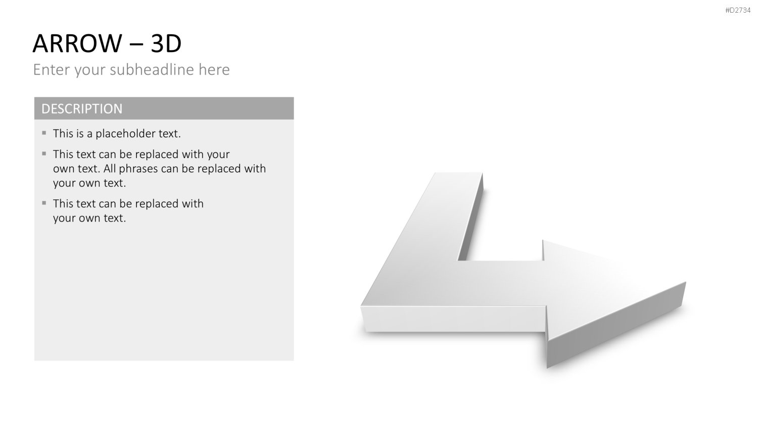 Pfeile - Toolbox 3D PowerPoint-Vorlage