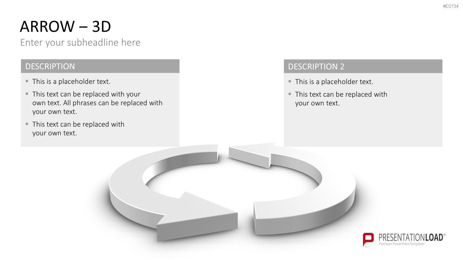 Pfeile - Toolbox 3D PowerPoint-Vorlage