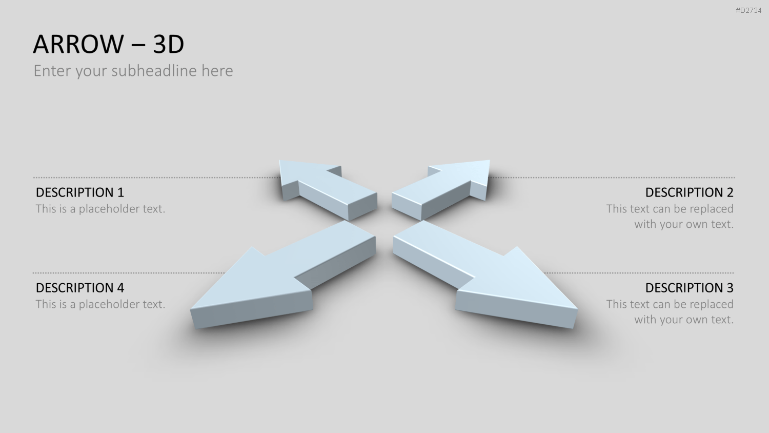 Pfeile - Toolbox 3D PowerPoint-Vorlage
