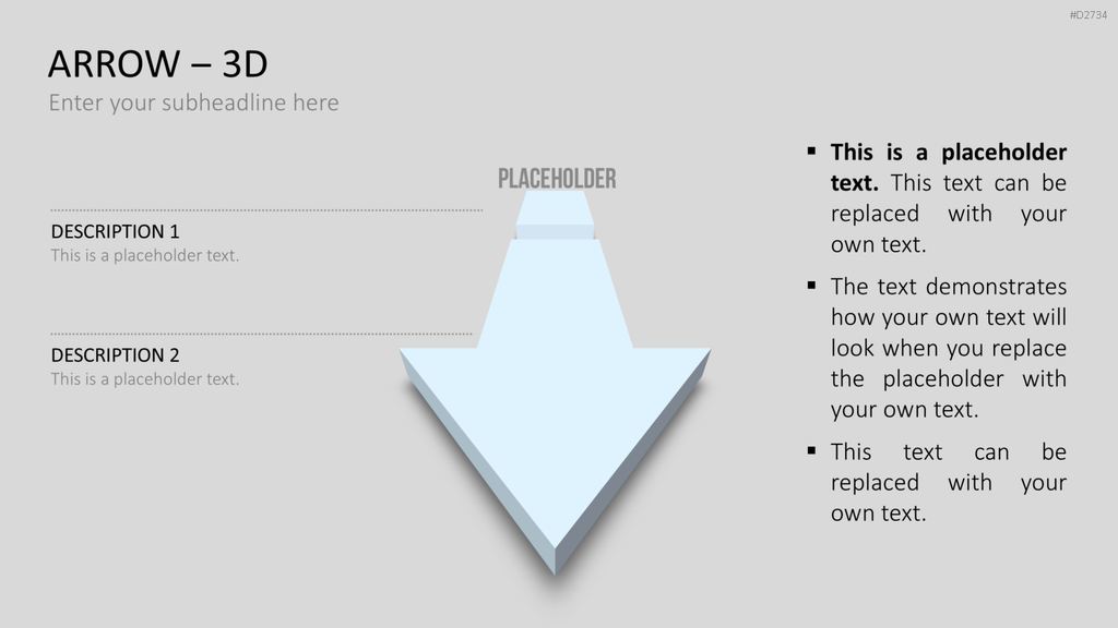Pfeile - Toolbox 3D PowerPoint-Vorlage