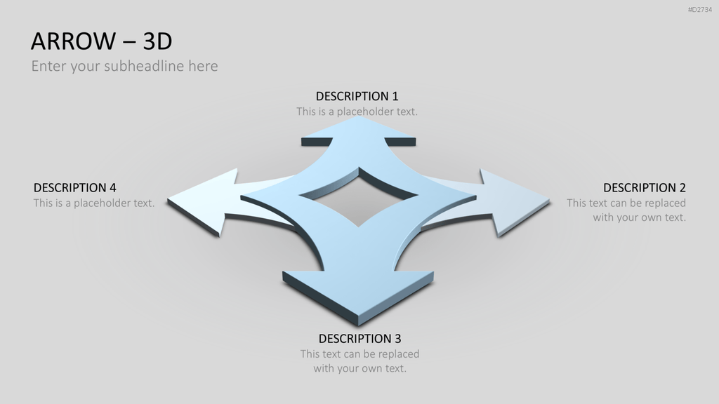 Pfeile - Toolbox 3D PowerPoint-Vorlage
