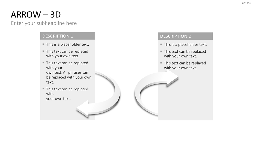 Pfeile - Toolbox 3D PowerPoint-Vorlage