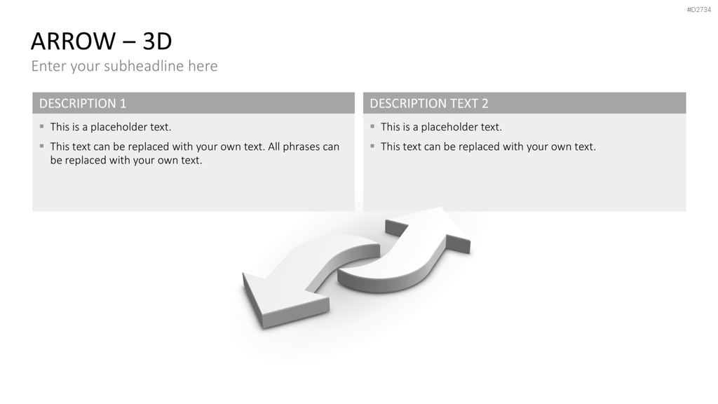 Pfeile - Toolbox 3D PowerPoint-Vorlage