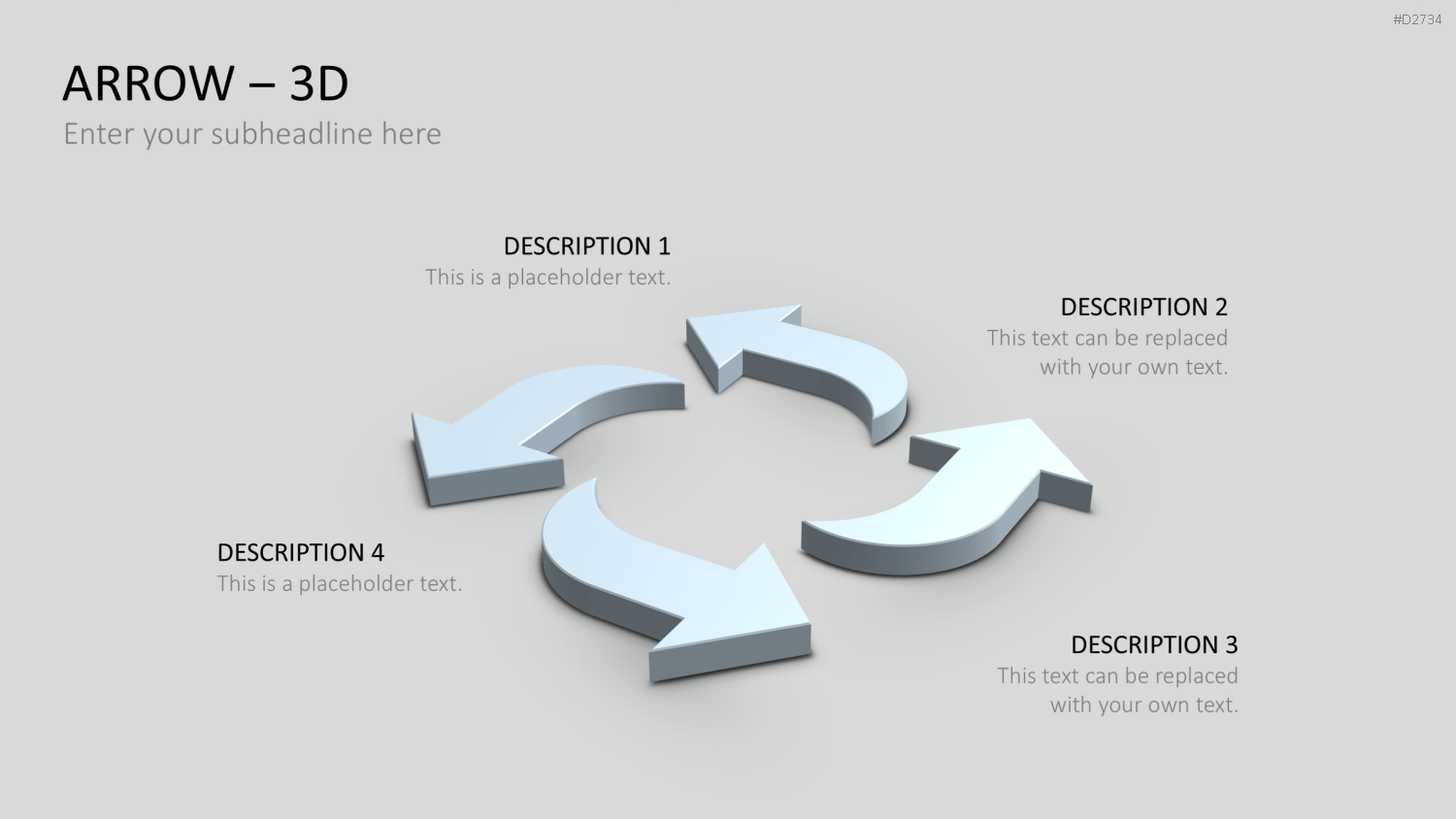 Pfeile - Toolbox 3D PowerPoint-Vorlage