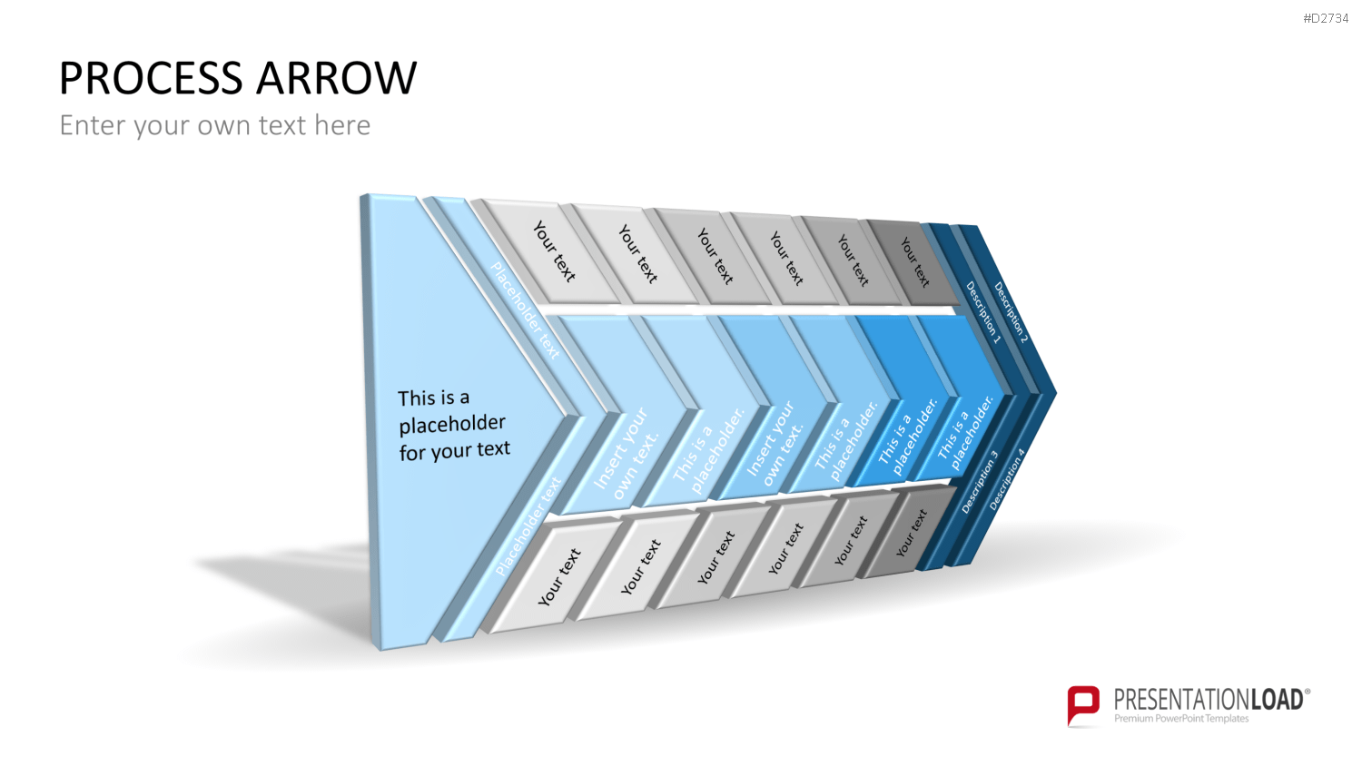 Pfeile - Toolbox 3D PowerPoint-Vorlage