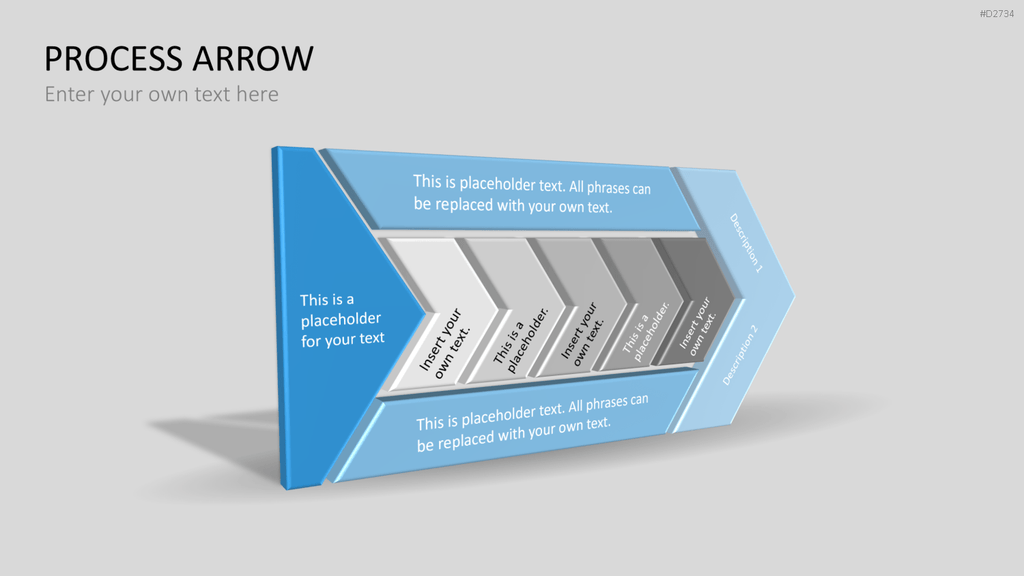 Pfeile - Toolbox 3D PowerPoint-Vorlage