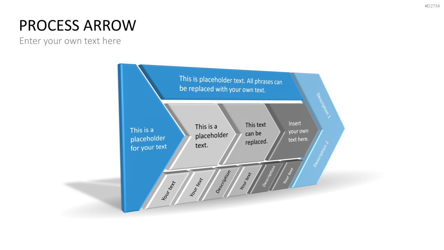 Pfeile - Toolbox 3D PowerPoint-Vorlage