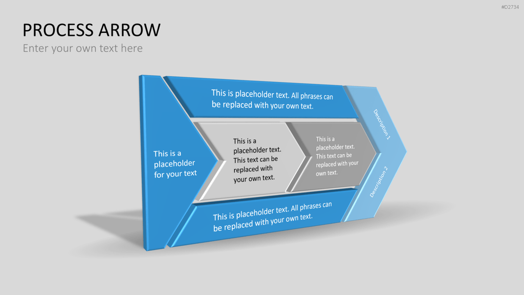 Pfeile - Toolbox 3D PowerPoint-Vorlage