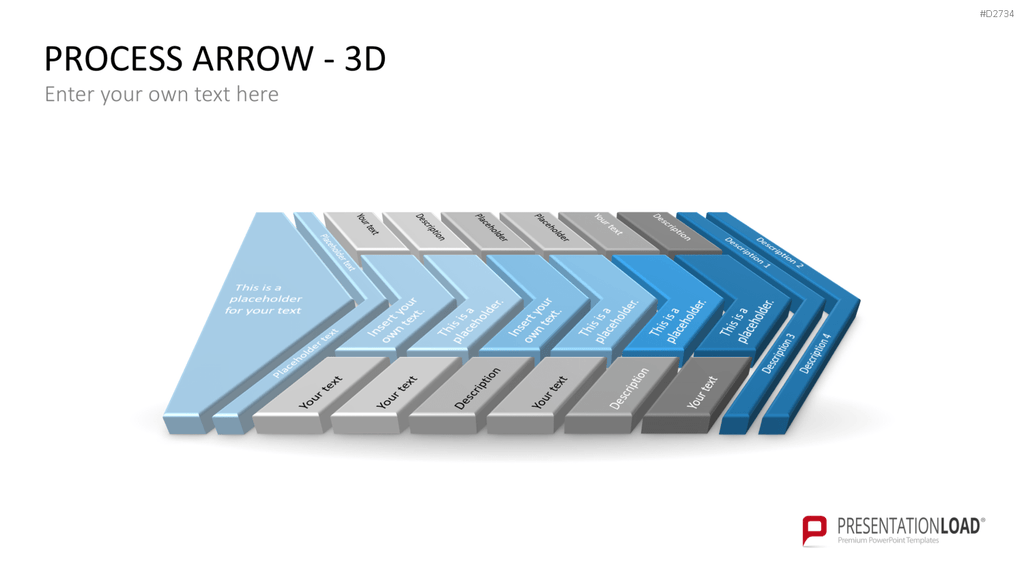 Pfeile - Toolbox 3D PowerPoint-Vorlage