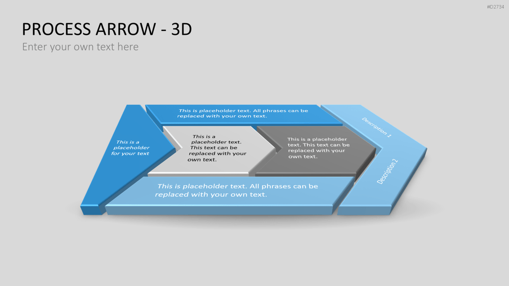 Pfeile - Toolbox 3D PowerPoint-Vorlage
