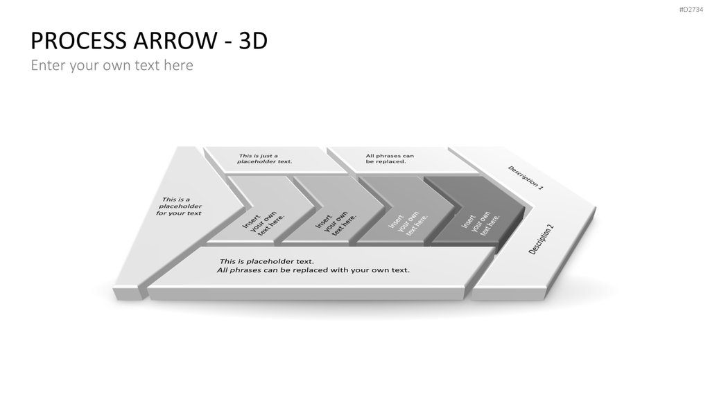 Pfeile - Toolbox 3D PowerPoint-Vorlage